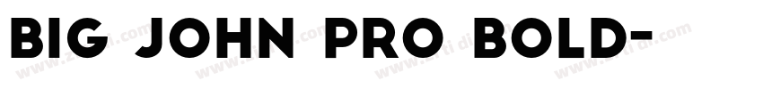 BIG JOHN PRO BOLD字体转换